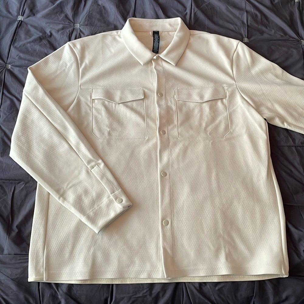 Lululemon Gridliner overshirt jacket Size XXL Color Beige / Bone